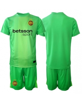 Billige Fotballdrakt Inter Milan Keeper Replika Tredjedraktsett Barn 2025-26 Kortermet (med bukser)